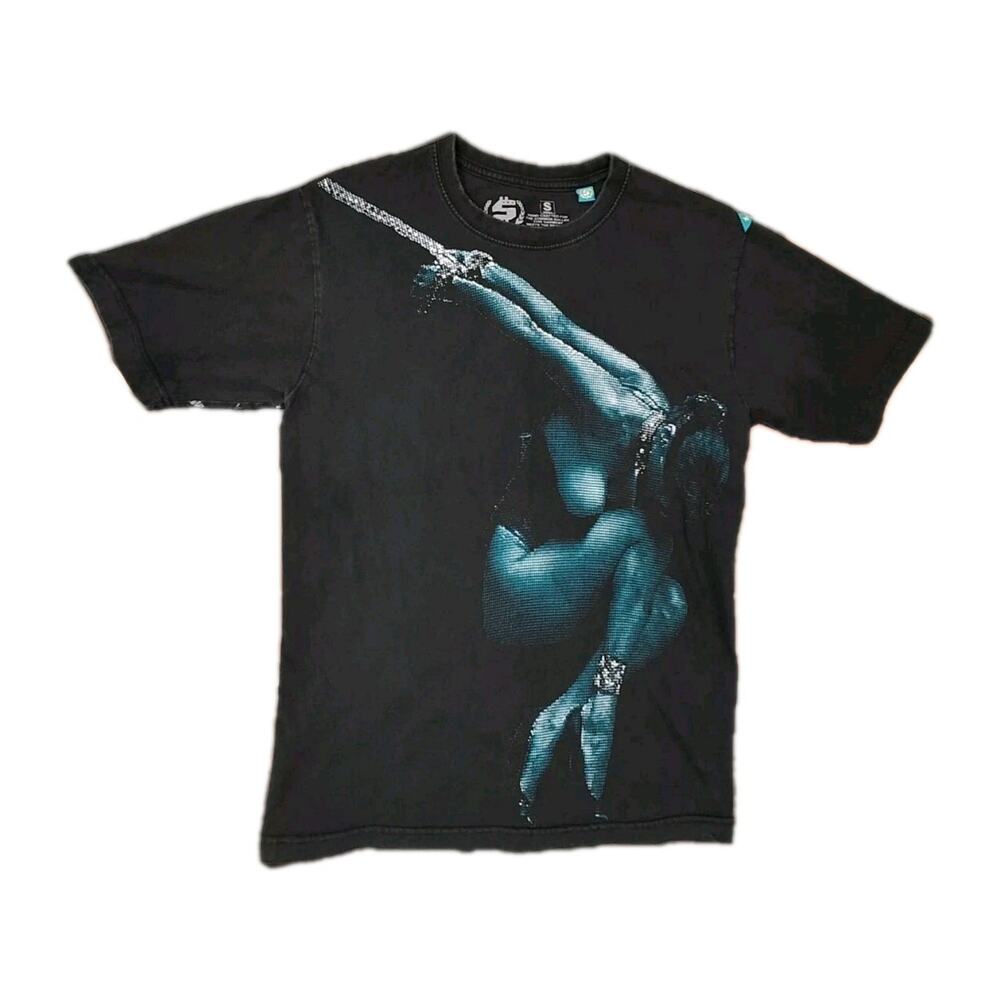 Shmack Shirt Mens Size Small Black Vintage Los Angeles Bondage BDSM VTG Rap Tee